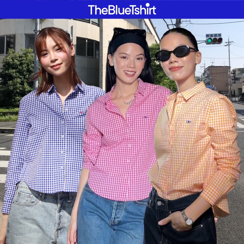 Ảnh TheBlueTshirt - Áo sơ mi kẻ sọc caro tay dài phom regular cho nữ - Ultimate Classic Shirt - Women 1