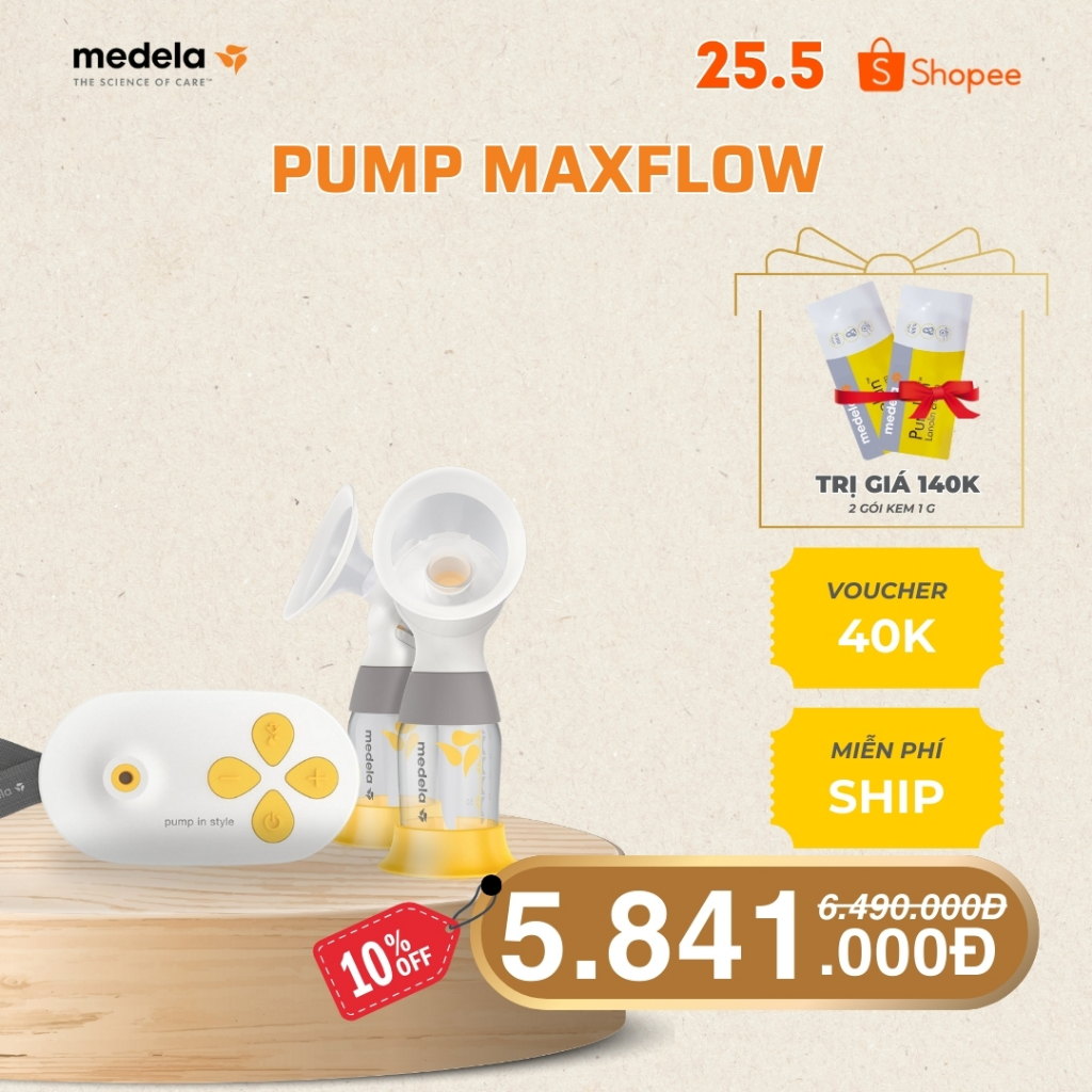 Ảnh Máy hút sữa Medela Pump In Style MaxFlow | Máy hút sữa điện đôi có túi xách và bộ bảo quản lạnh. 1