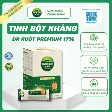 Dr Ruột Tinh Bột Kháng PREMIUM 17% Nuôi Dưỡng Lợi Khuẩn, Xua Tan Táo Bón, Đại Tràng, Tiêu Hóa Tốt