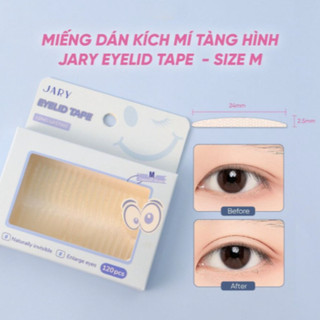 Miếng Dán Kích Mí Tàng Hình Jary Eyelid Tape (120 miếng/hộp)