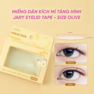 Miếng Dán Kích Mí Tàng Hình Jary Eyelid Tape (120 miếng/hộp)