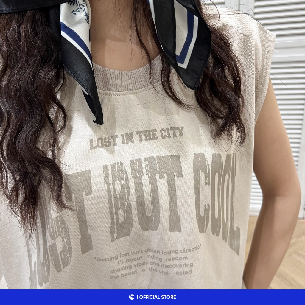 Áo ba lỗ tanktop sát nách nam nữ mùa hè form rộng Local Brand Chính Hãng City Cycle Áo Lost But Cool
