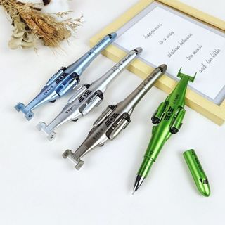 Bút Bi Gel Hình Tiêm Kích J-20, Máy Bay Trực Thăng A-18AS Có Ruột Bút Thay Thế,Ngòi Bút 0.5/0,38mm Kèm Bánh Xe Di Chuyển