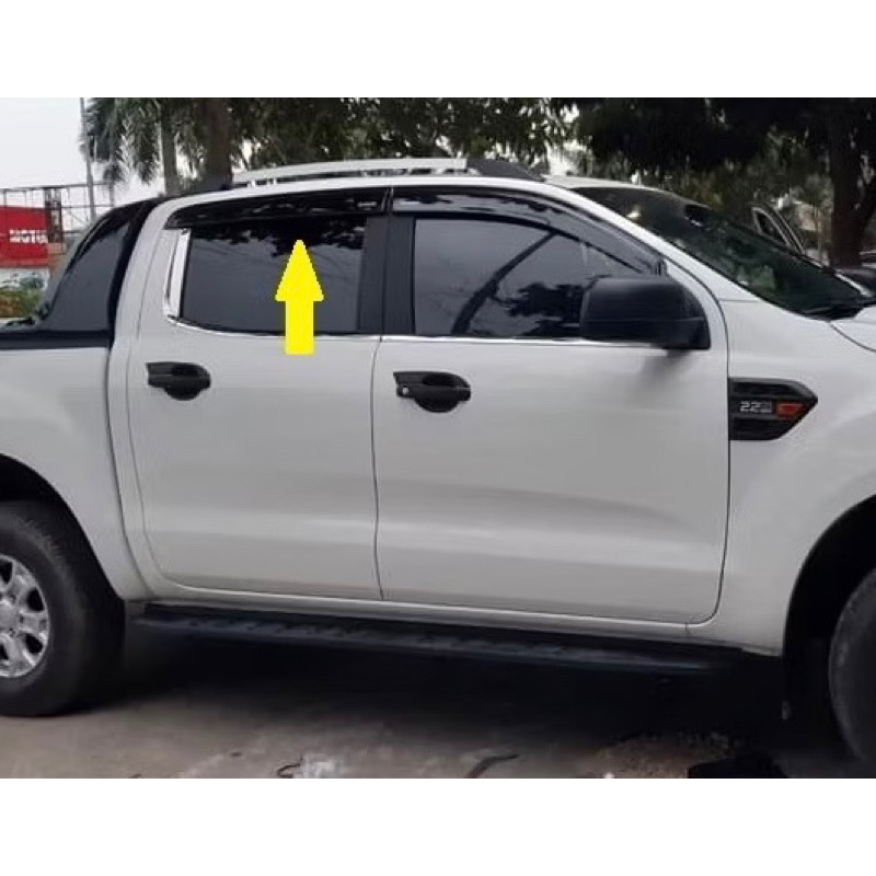 Vè che mưa xe Ford Ranger 2013-2026 nhựa đen ABS hàng cao cấp