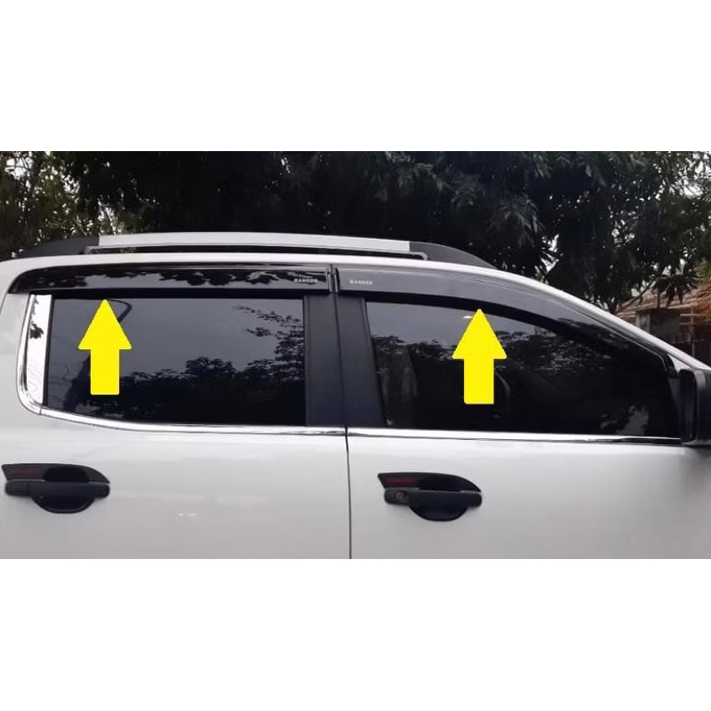 Vè che mưa xe Ford Ranger 2013-2026 nhựa đen ABS hàng cao cấp