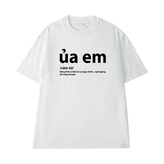 Áo Thun Hài Hước NGỐ TEE Câu Nói Nơi Công Sở "ỦA EM" Vải Cotton 100 250gsm Cao Cấp Thoáng Mát