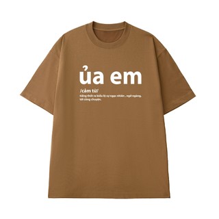 Áo Thun Hài Hước NGỐ TEE Câu Nói Nơi Công Sở "ỦA EM" Vải Cotton 100 250gsm Cao Cấp Thoáng Mát