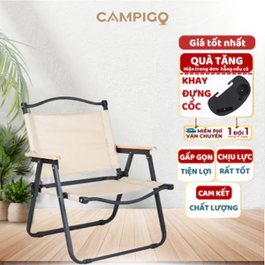 [HÀNG LOẠI 1] Ghế Xếp Cafe CP01 CAMPIGO - Ghế Dã Ngoại, Trà Chanh, Câu Cá Tiện Lợi, Nhỏ Gọn, Bền Chịu Lực Vải Chống Nước