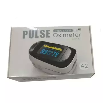 Máy đo oxy Spo2 nhịp tim Fingertip Pulse Oximeter A2 kẹp ngón tay mini - Màn hình LCD đẹp Mã M006