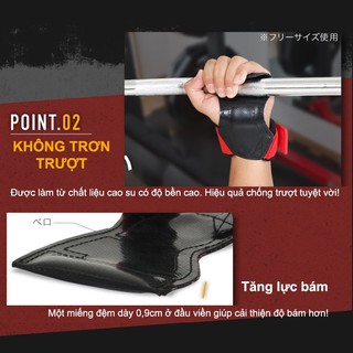 Lysin đai bảo vệ cổ tay da lộn, dây kéo lưng liftting straps găng tay tập gym deadlift nâng tạ  chống trượt thoáng khí