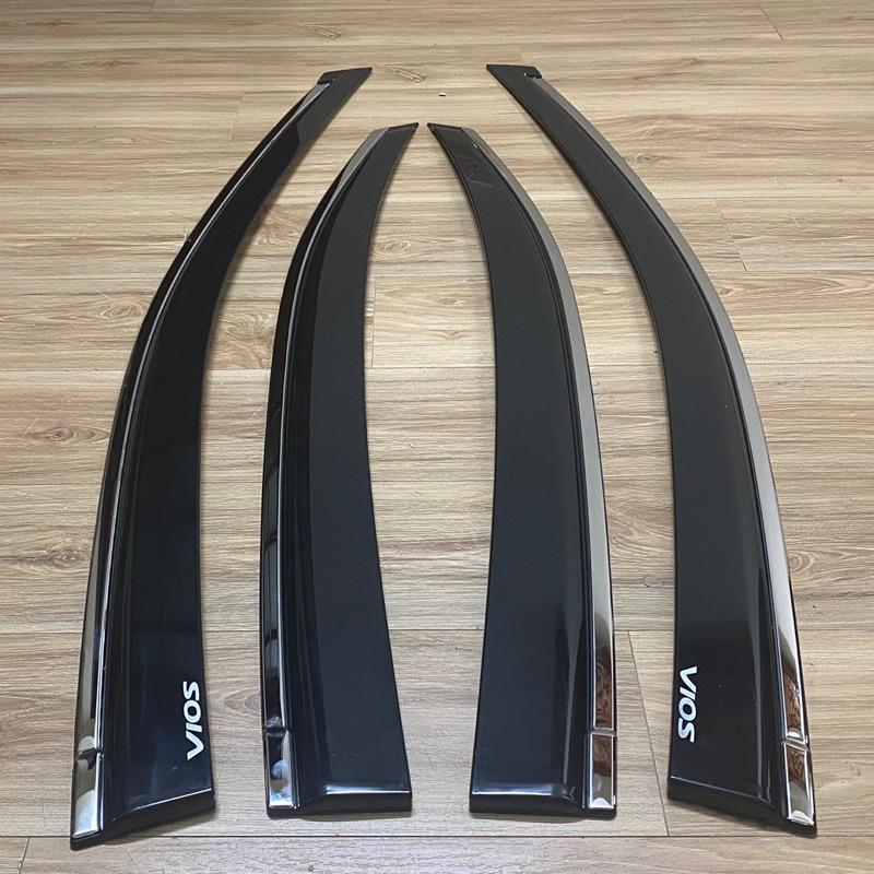 Vè che mưa xe Toyota Vios 2014-2026 chỉ inox cao cấp