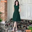 Đầm thiết kế BEMINE cổ tròn sát nách dáng chữ A phù hợp đi chơi-MT10300