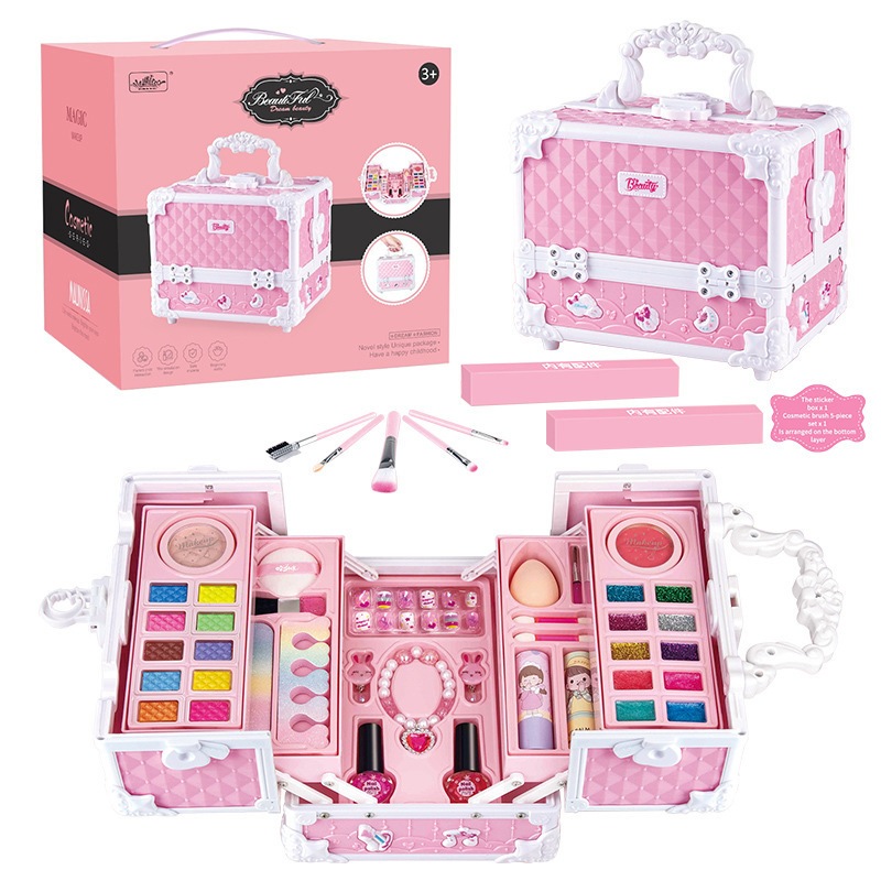 Đồ Chơi Trang Điểm Vali Trang Điểm Đồ Chơi Cho Bé Gái Cốp Trang Điểm Bộ Đồ Chơi Làm Nail- Đồ Chơi Cho Bé PUKAPI