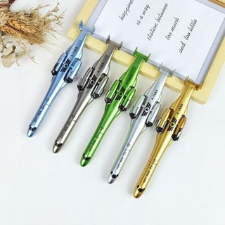 Bút Bi Gel Hình Tiêm Kích J-20, Máy Bay Trực Thăng A-18AS Có Ruột Bút Thay Thế,Ngòi Bút 0.5/0,38mm Kèm Bánh Xe Di Chuyển