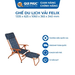 Ghế xếp gấp gọn Felix QUI PHÚC, lưới vải bền chắc, thoáng khí, tiện lợi, an toàn, chắc chắn, có gác chân