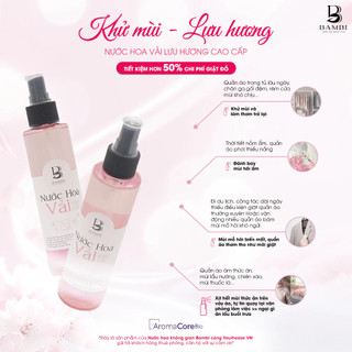 Nước hoa vải cao cấp Bambi hương Pretty lưu hương lâu khử mùi hiệu quả 150ml