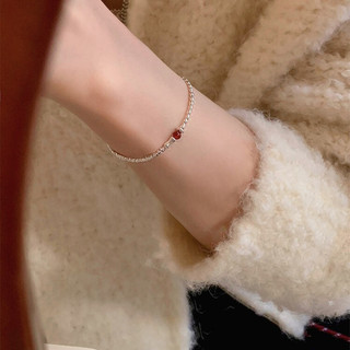 Lắc Tay Hạt  PJN Mix Đá Hạt Đỏ Tự Nhiên Thiết Kế Tối Giản Sang Trọng Phù Hợp Đi Tiệc Đi Chơi Dành Cho Nàng VT27
