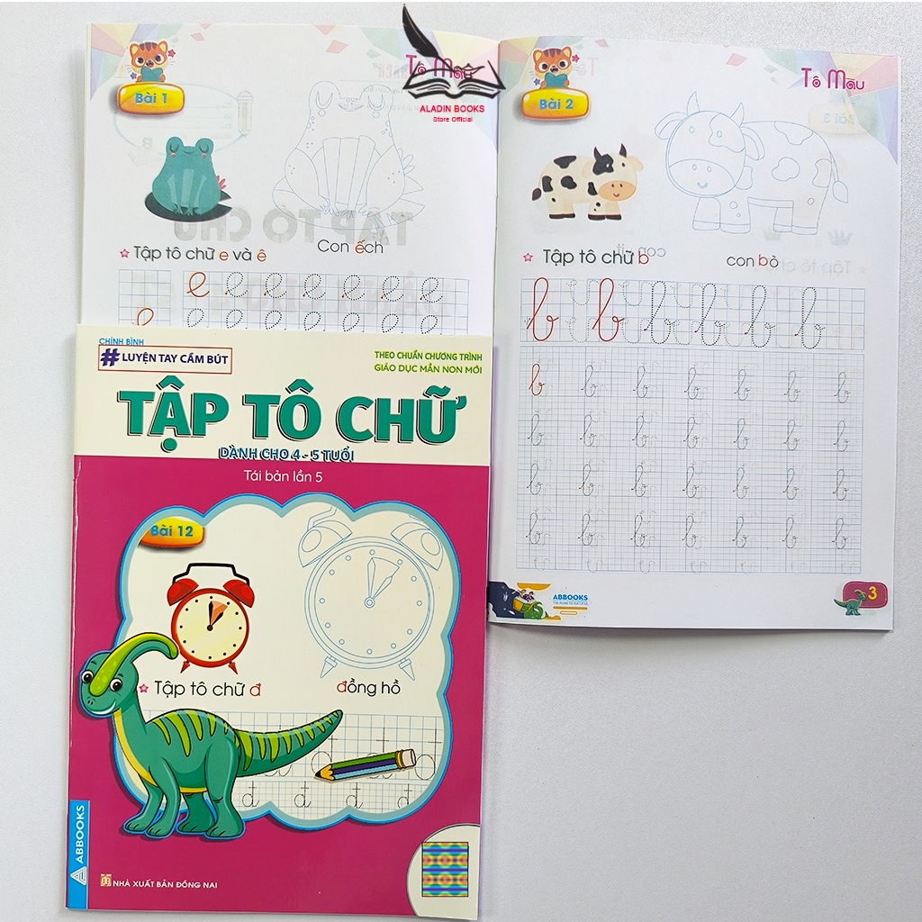 Sách- Luyện Tay Cầm Bút Dành Cho Mẫu Giáo 4-5 Tuổi- Chữ Thường- Chữ Cái- Chữ Số- NCB