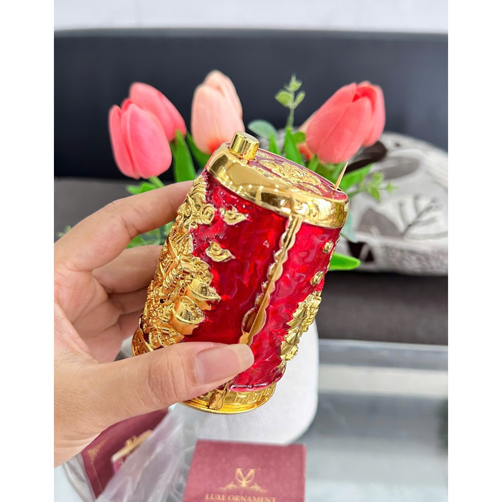 HỦ ĐỰNG TĂM HOÀNG KIM dạng nhấn siêu tiện lợi