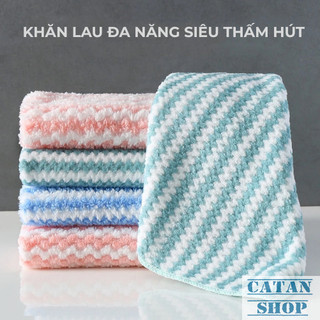Khăn Lau Nhà Bếp Lông Cừu Siêu Thấm, Mềm Mịn, Dễ Giặt, Đa Năng Cho Gia Đình Tái Sử Dụng Nhiều Lần
