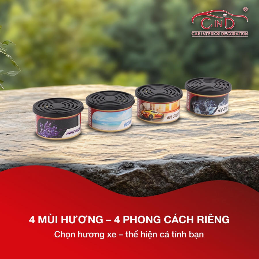 Sáp Thơm Ô Tô CIND CD-3051 White Musk 40g -