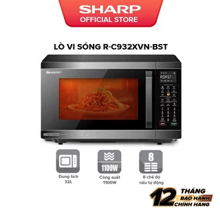 Lò vi sóng Sharp R-C932XVN-BST [32L, 11 mức công suất] - Hàng chính hãng bảo hành 12 tháng