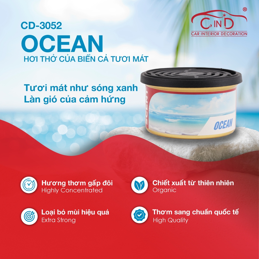 Sáp Thơm Ô Tô CIND CD-3052 Ocean 40g