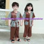 Bà ba GIÁ RẺ,Đồ đôi cho bé trai và bé gái, chất vải lụa mềm mát size 7-70KG