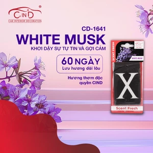Lá Thơm Treo Ô tô, Tủ Quần Áo CIND CD-1641 White Musk 8g -
