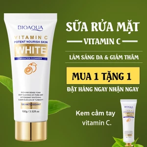 🔥【Mua 1 Tặng 1】Sữa Rửa Mặt Vitamin C 15% & Amino Acid 100g Dưỡng Sáng Kiểm Soát Dầu Cho Da Mụn/Nhạy Cảm​（Freeship）