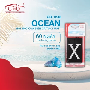 Lá Thơm Treo Ô tô, Tủ Quần Áo CIND CD-1642 Ocean 8g -