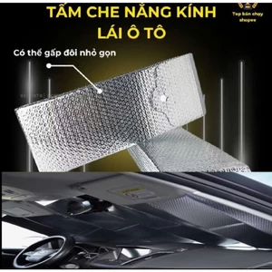 Tấm che kính trước ô tô chất liệu túi khí cách nhiệt 2 mặt bạc, hàng chuyên dụng cách nhiệt cực tốt