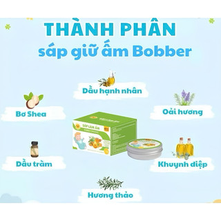 ✅[Hàng chính hãng] Sáp làm ấm cho bé mùa lạnh Bobber hũ 10g
