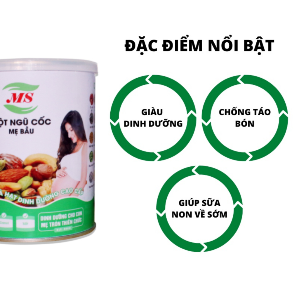 Ngũ Cốc Cho Bà Bầu, Ngũ Cốc Bầu, Ngũ Cốc Dành Cho Mẹ Bầu  - MS (500g)