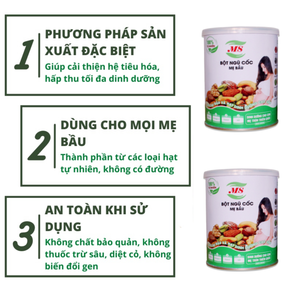 Ngũ Cốc Cho Bà Bầu, Ngũ Cốc Bầu, Ngũ Cốc Dành Cho Mẹ Bầu  - MS (500g)