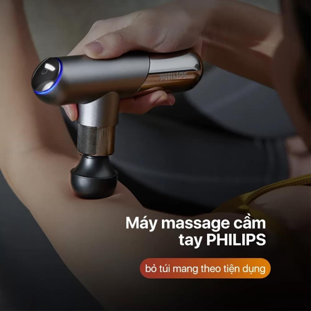 Máy massage mini - Philips PPM7501 - 6 đầu massage chuyên dụng - Bảo hành chính hãng 24 tháng