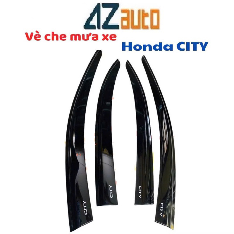 Vè che mưa xe Honda City 2021-2026 nhựa đen ABS hàng cao cấp