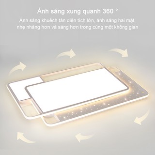 【COD】Đèn trần,đèn ốp trần hiện đại trang trí phòng khách, phòng ngủ 3 chế độ ánh sáng