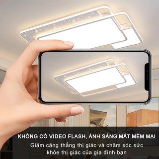 【COD】Đèn trần,đèn ốp trần hiện đại trang trí phòng khách, phòng ngủ 3 chế độ ánh sáng