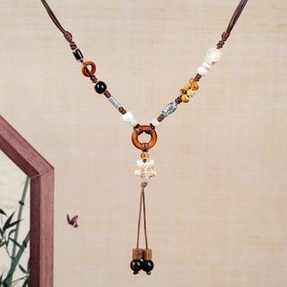 Dây Chuyền Nữ Vintage Đá  Phong Cách Boho Handmade Cá Tính - Phụ Kiện Cổ Điển Xinh Xắn