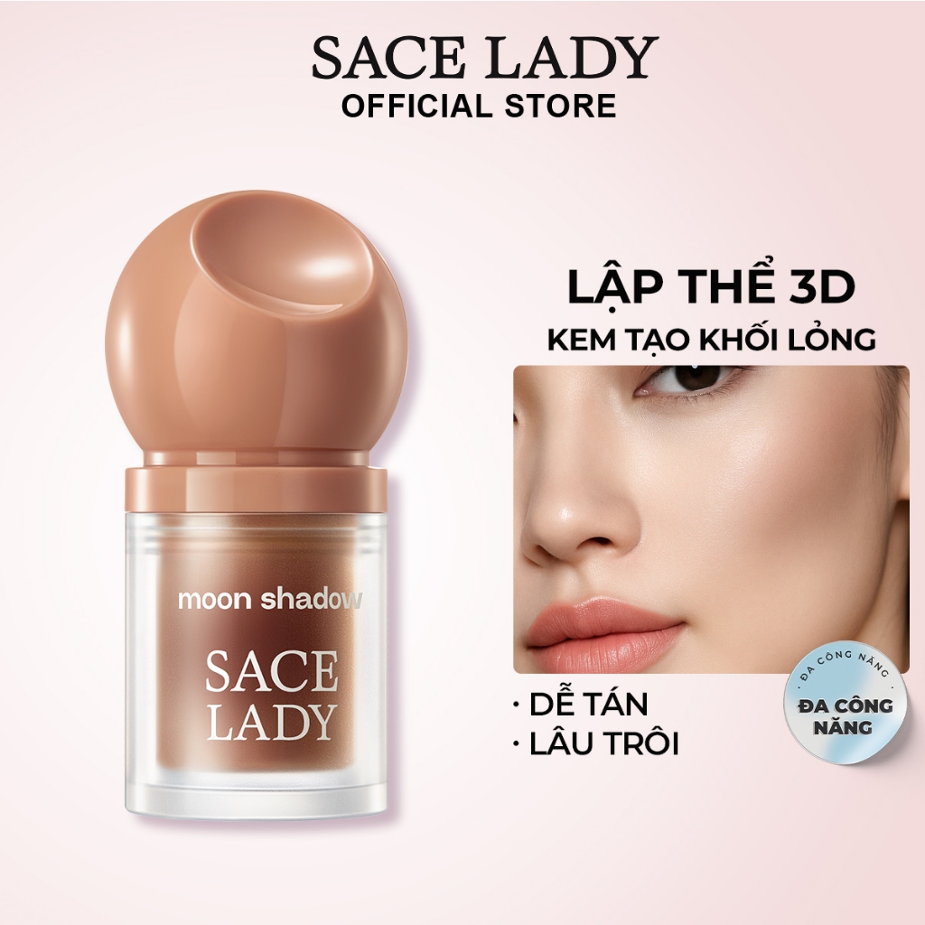 SACE LADY Má hồng lười  không thấm nước +Liquid Contour  đa dụng  Bộ trang điểm