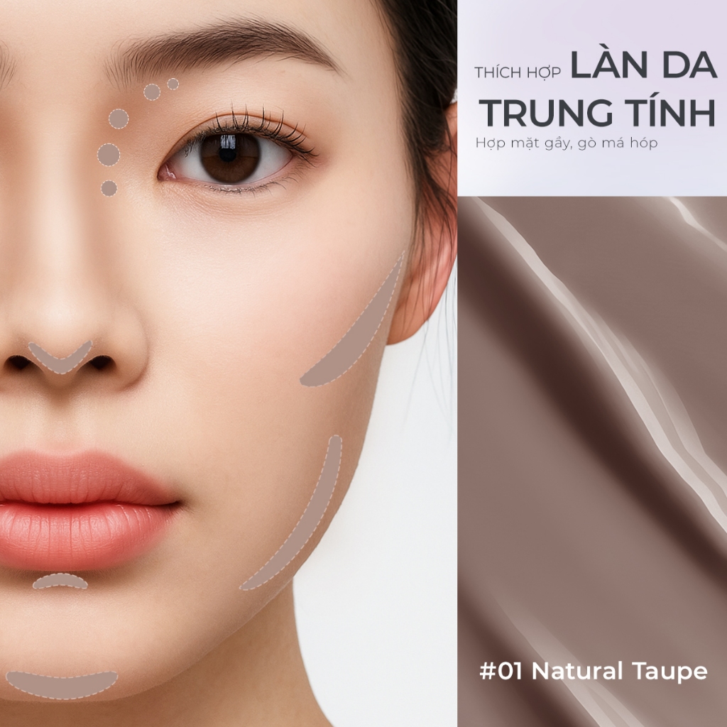 Kem Tạo Khối Chất Lỏng  SACE LADY chống thấm nước lâu trôi có sắc tố cao Tạo khối Scudot 3,8g