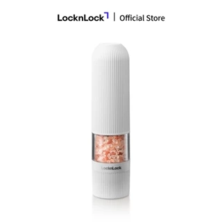 Máy xay muối & tiêu 1 chạm LocknLock One CKO118 touch salt & pepper grinder, dung tích 70ml, màu trắng/đen