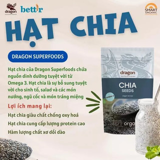 Hạt chia hữu cơ 200g C'lavie/ Sottolestelle/ naturgreen/ Anbio/ Aztec