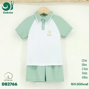 Bộ Cộc Tay Bé Trai, Bé Gái Thể Thao Hoạ Tiết Dokma DB2629 DB2631 DB2668 DB2766