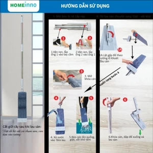 Cây lau nhà đa năng tự vắt rút xả Homeinno