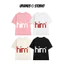 Áo thun cặp đôi nam nữ HIM HER, chất cotton cao cấp 250GSM, áo cặp đôi, quà tặng URANOX M18