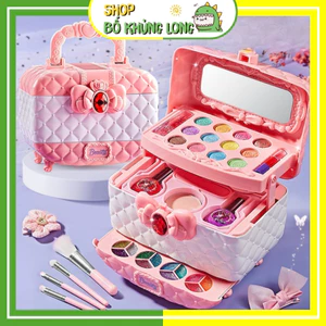 Bộ Đồ Chơi Trang Điểm 3 Tầng Cao Cấp Cho Bé Cốp Trang Điểm Make Up Thật Valy Qùa Tặng Cho Bé Gái - BỐ KHỦNG LONG