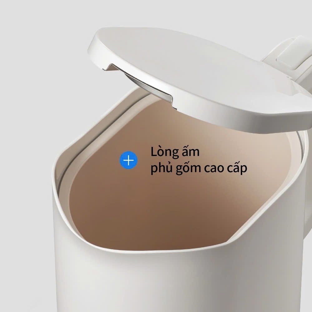 Ấm Đun Siêu Tốc Giảm Âm LocknLock Silent Electric Kettle EJK216WHT Màu Trắng (1.2L) Phủ Sứ - K-MALL