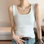 Áo Ba Lỗ Trơn Cổ Vuông Viền Bản To, Áo Thun Nữ Ôm Body Chất Tăm Lạnh